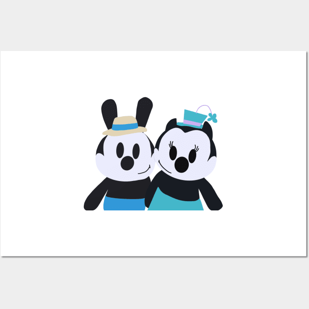 Dapper Oswald & Ortensia Wall Art by lyndsiemark